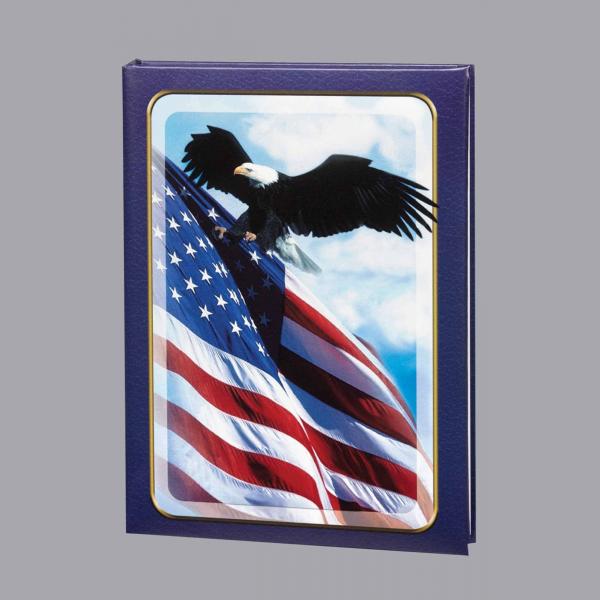 Patriotic 6 Ring Register Book