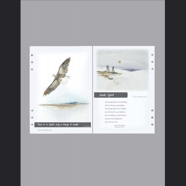 Eagle Soaring 6 Ring Register Book