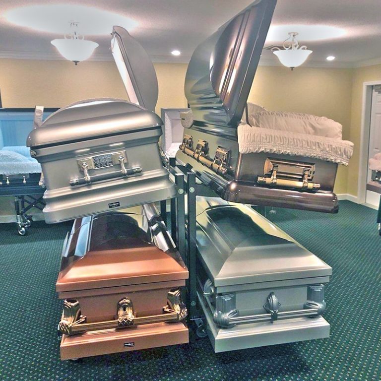 2 Tier Casket Display Rack – Vischer Funeral Supplies