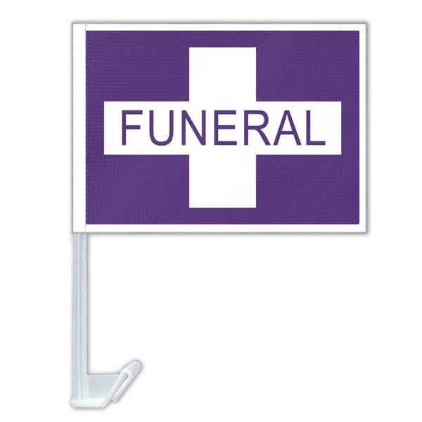 Window Funeral Flag