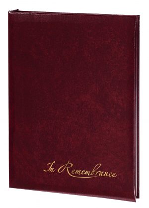 In Remembrance 6-Ring Memorial Guest Book