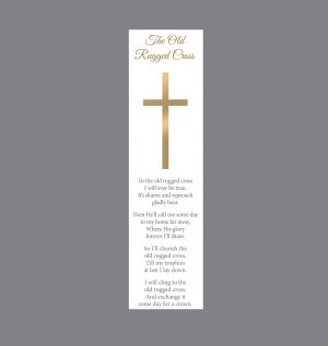 Elegant Line- Cross Celebrating Life Bookmark