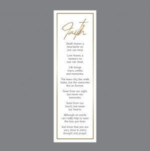 Elegant Line - Faith Bookmark