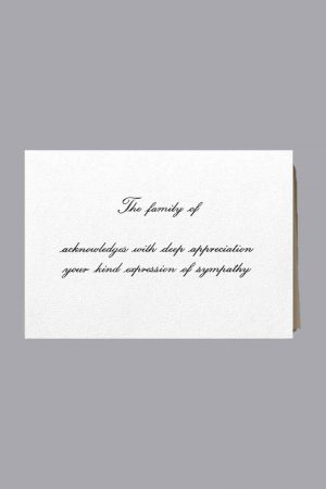 Deep Appreciation Acknowledgement