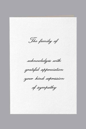 Grateful Appreciation Acknowledgment