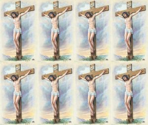 Crucifixion Prayer Card