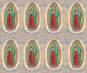Our Lady of Guadalupe Green Prayer Card