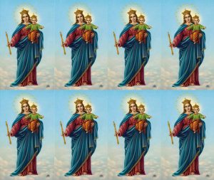 Mary Help of Christians Maria Auxiliadora Prayer Card