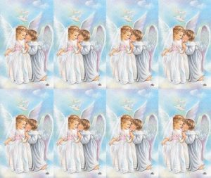 Heavenly Angel Girl Prayer Card
