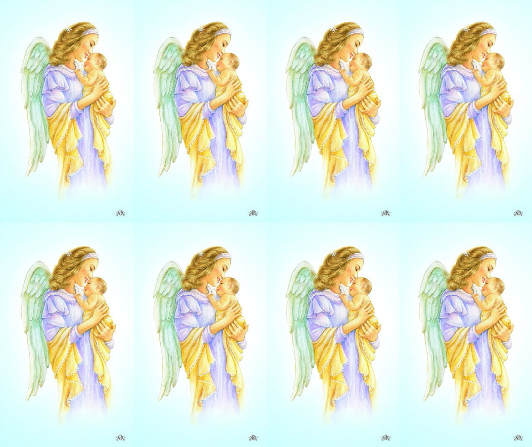 Guardian Angel with Child Prayer Card