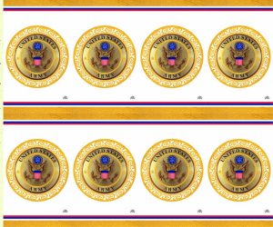 US Army Emblem Prayer Card