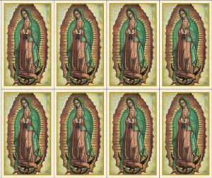 Our Lady of Guadalupe Green Prayer Card