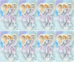 Heavenly Ascending Angel Prayer Card