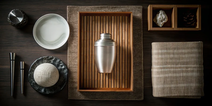 A set of essential cremation supplies including an urn, identification discs, and temporary containers.