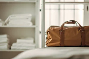 A disaster body bag stored on a shelf, ready for emergency response.