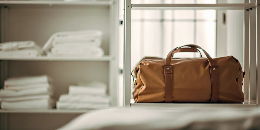 A disaster body bag stored on a shelf, ready for emergency response.