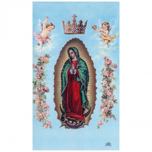 Our Lady Of Guadalupe Crowned Prayer Card - Image 2