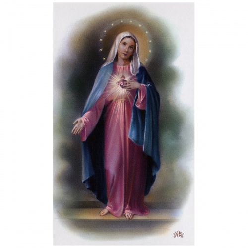 Immaculate Heart Of Mary Prayer Card - Image 2