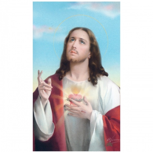 Sacred Heart Of Jesus Prayer Card - Image 2