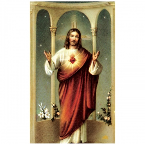 Sacred Heart of Jesus Prayer Card - Image 2