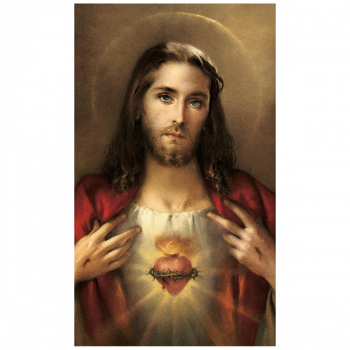 Sacred Heart Of Jesus Prayer Card - Image 2