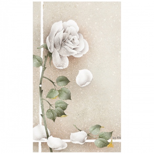 White Rose Prayer Card - Image 2