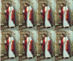 Jesus Knocking Prayer Card