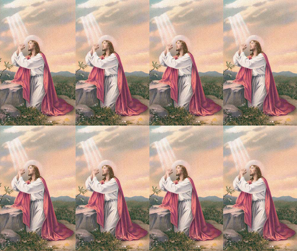 Jesus Praying In The Garden Of Gethsemane Prayer Card