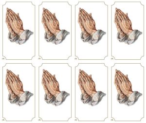 Praying Hands Prayer Card