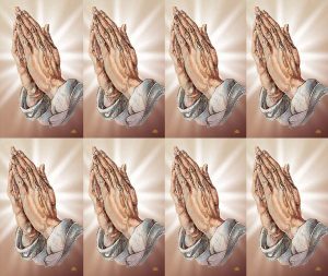 Praying Hands Prayer Card