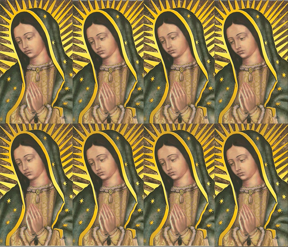 Our Lady of Guadalupe Gold Foil Prayer Card