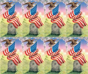 Patriotic USA Prayer Card