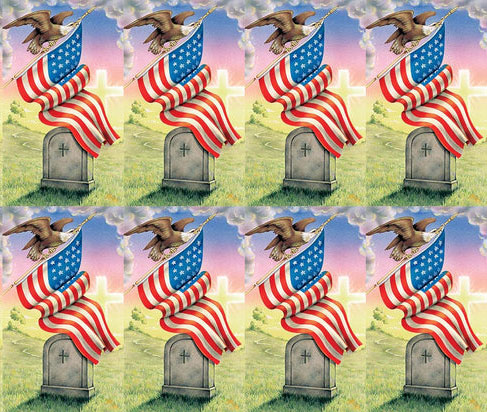 Patriotic USA Prayer Card