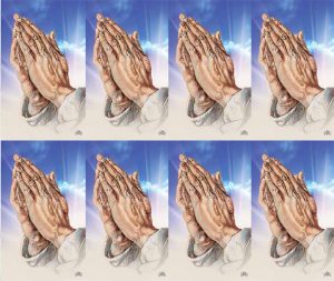 In Prayer Praying Hands Prayer Card